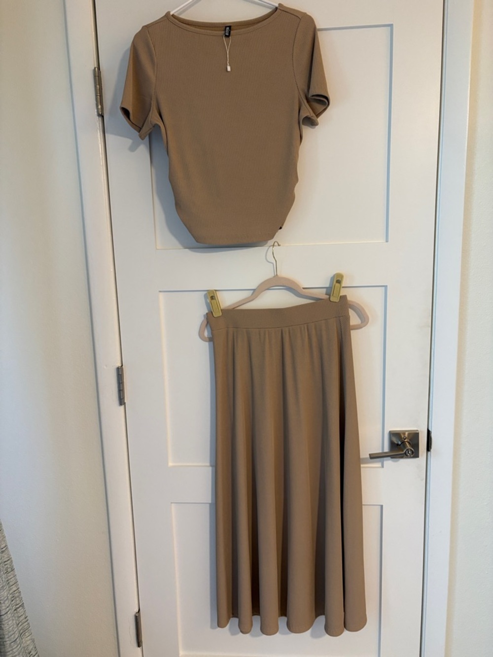 BEIGE SKIRT AND TOP